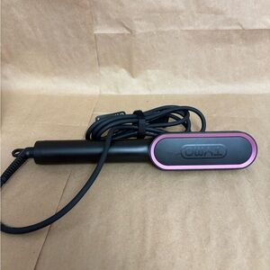 TYMO Ring Hair Straightening Comb Black Brush 5 Temp Anti-Fast Heating